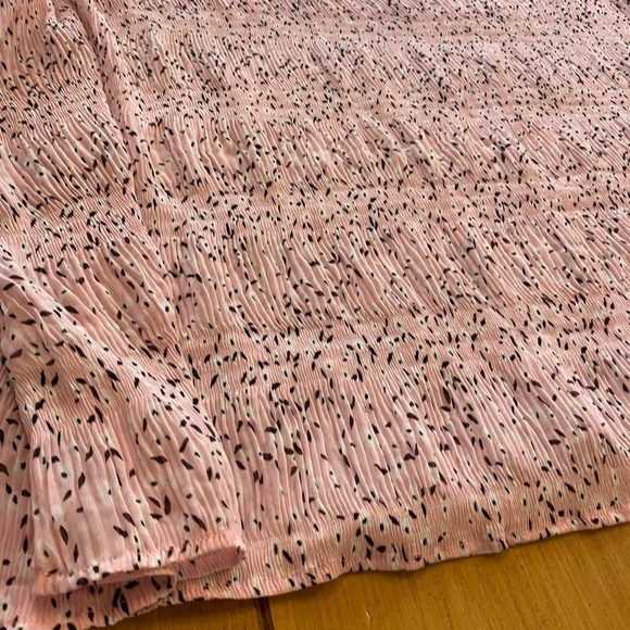 Bobeau Womens Cold Shoulder Pink Patterned 3X New Top poly stretchy - Picture 8 of 10